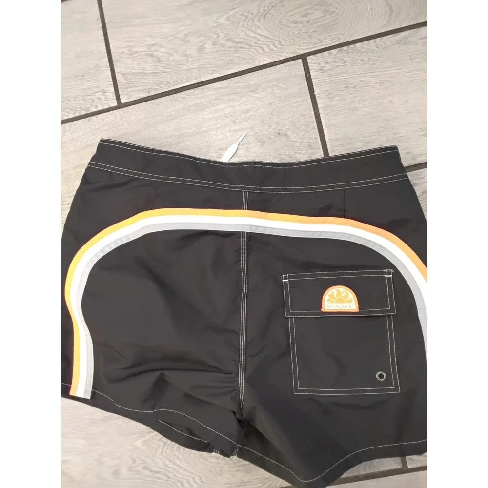 Sundek Mens Black Rainbow Board Shorts Swim Trunks Size 33 M502BDTA100